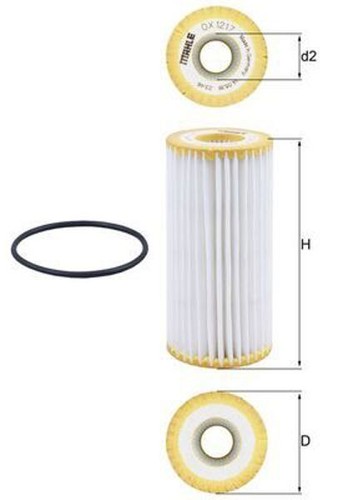 Mahle 1217d oil - mahle, filter